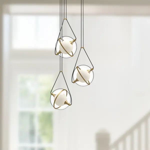 Celestial Modern Chandelier with Adjustable Gyroscope Design - Image 4