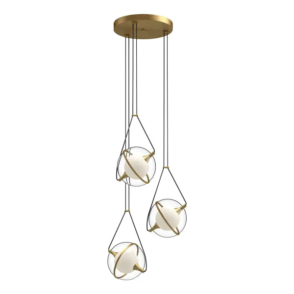 Celestial Modern Chandelier with Adjustable Gyroscope Design - Image 6