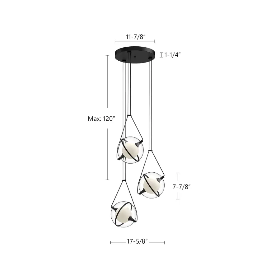 Celestial Modern Chandelier with Adjustable Gyroscope Design - Image 7