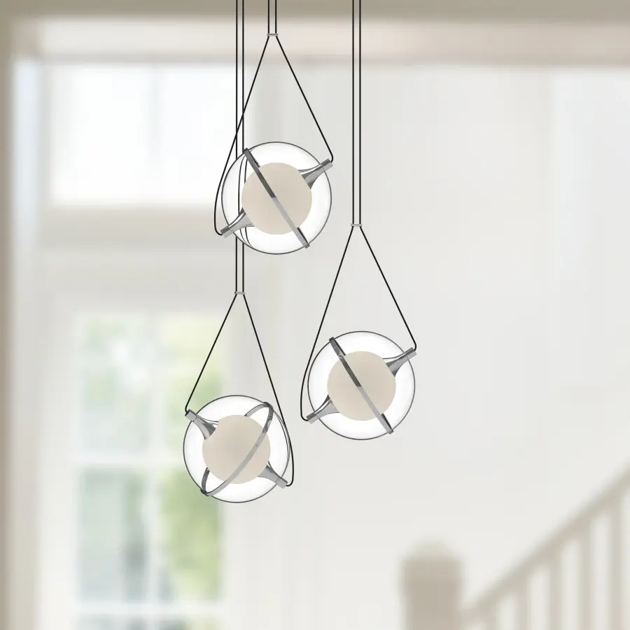 Aries 28" Chandelier in Matte Black - Image 3