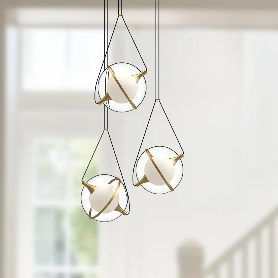 Aries 28" Chandelier in Matte Black - Image 5