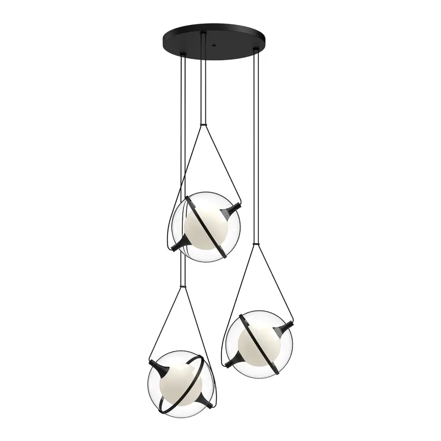 Aries 28" Chandelier in Matte Black - Image 6