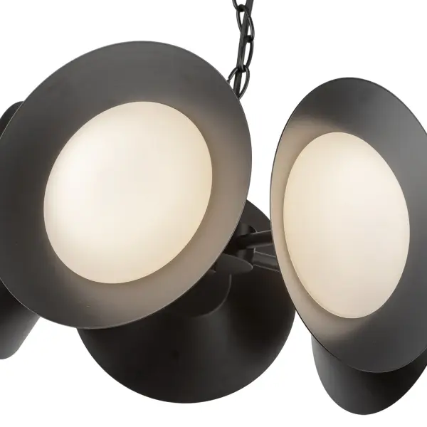 Elegant Mini Chandelier with Timeless Opal Glass Design - Image 9