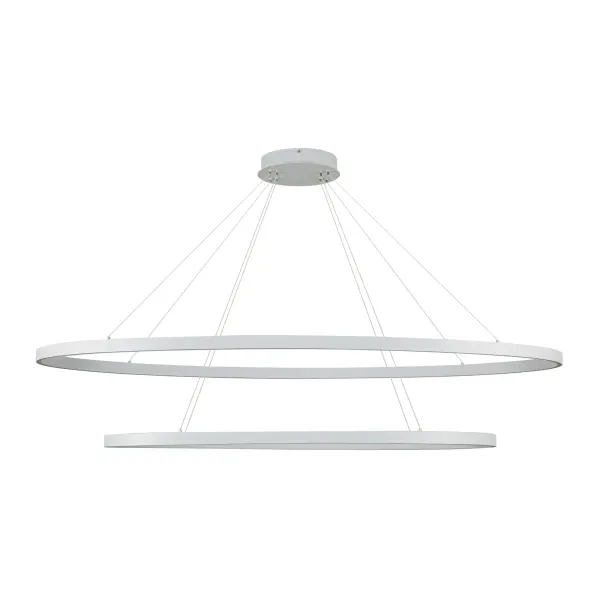 Ovale 53-Inch 2-Layer Chandelier in Brushed Gold - Image 3