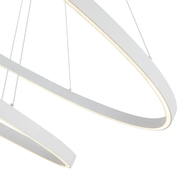 Ovale 53-Inch 2-Layer Chandelier in Brushed Gold - Image 5