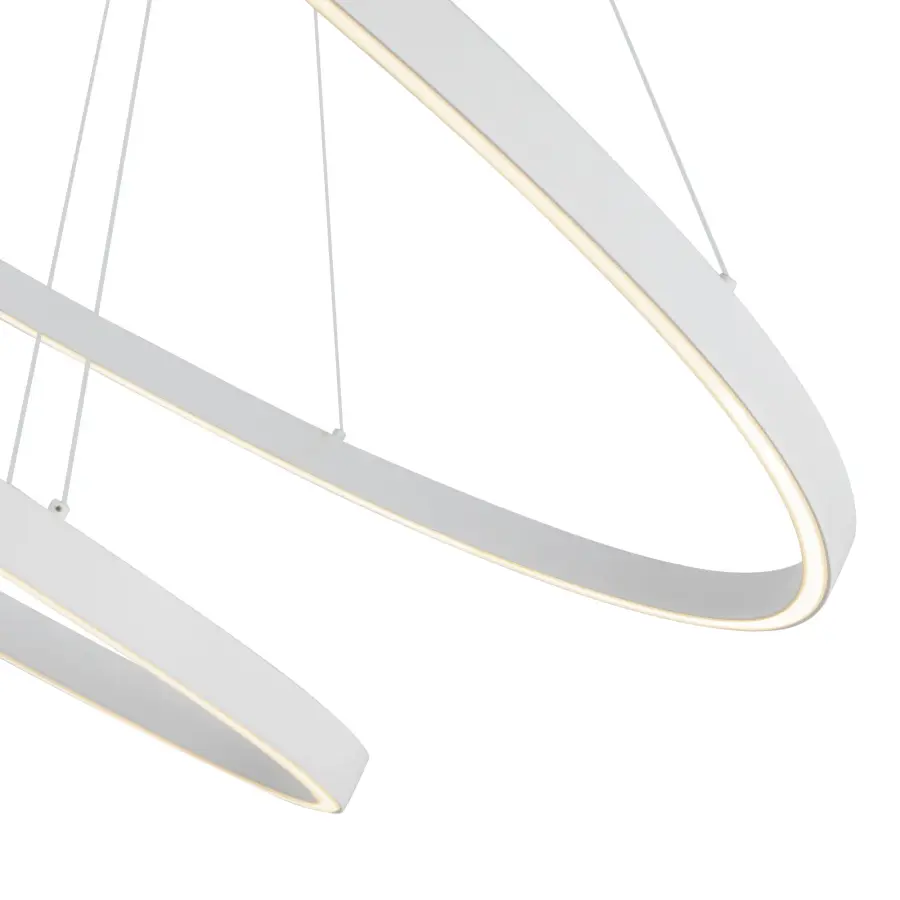 Ovale 53-Inch 2-Layer Chandelier in Brushed Gold - Image 5