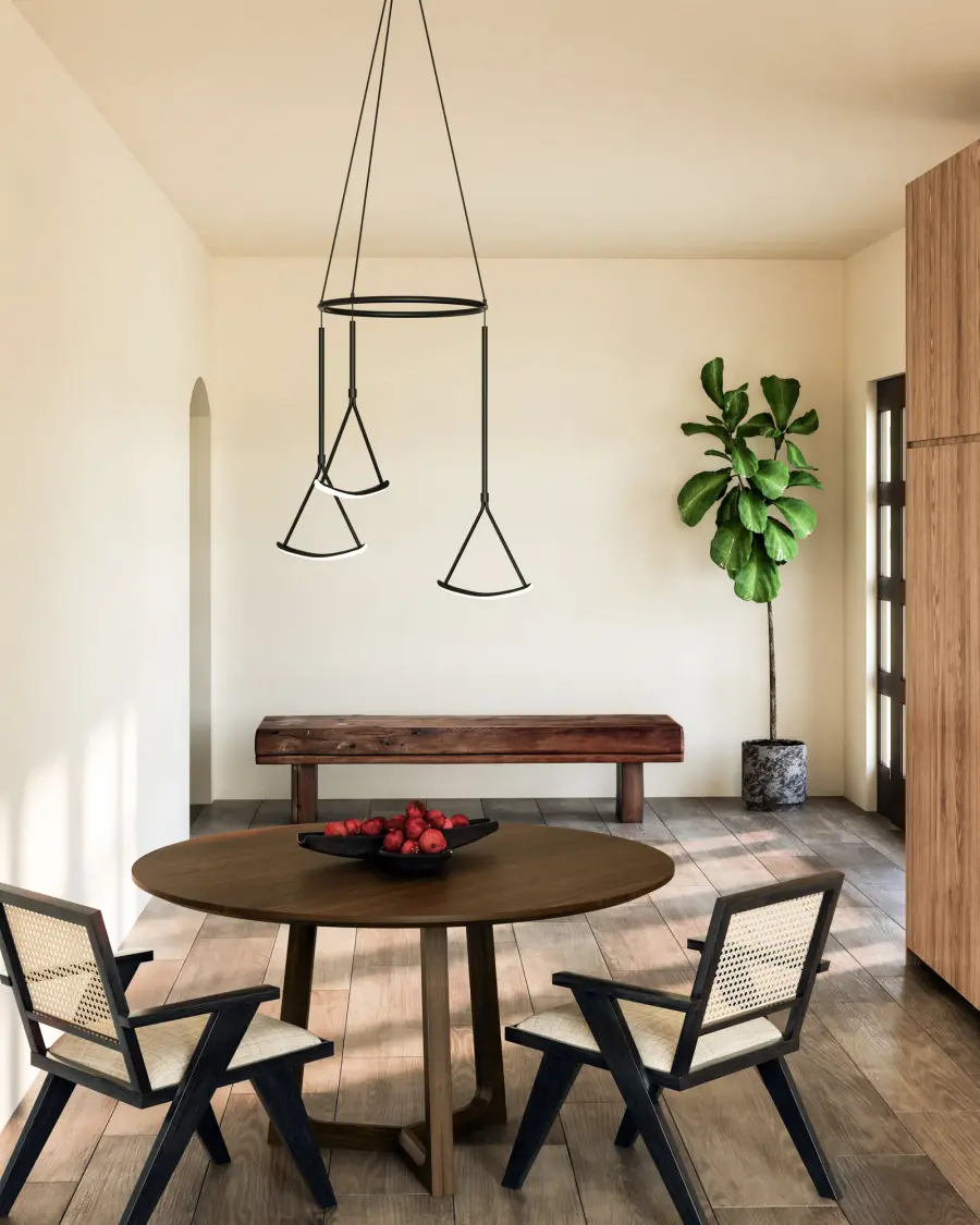 Sculptural Modern Chandelier with Balanced Wishbone Design - Image 2