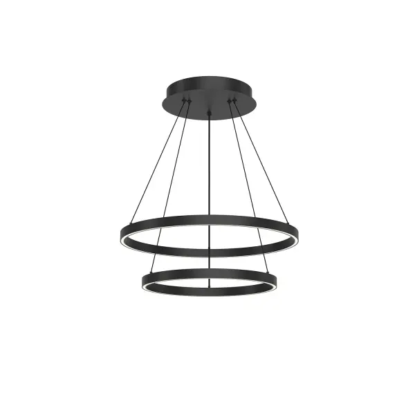 Cerchio 24" Two-Tier LED Chandelier - Image 11