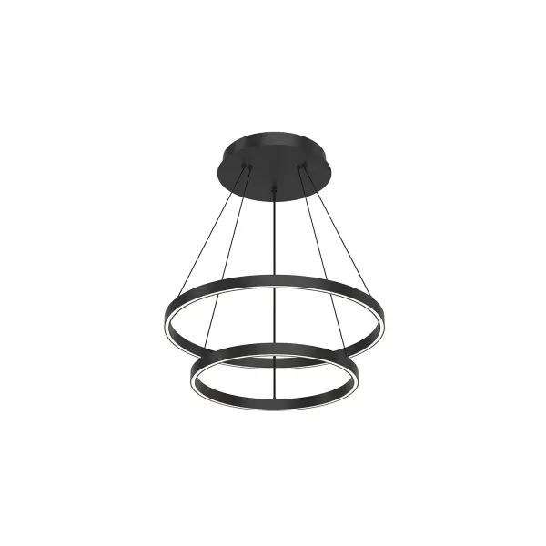 Cerchio 24" Two-Tier LED Chandelier - Image 6