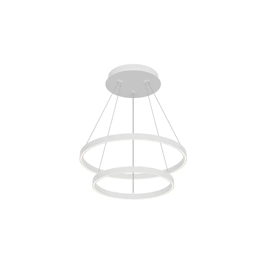 Cerchio 24" Two-Tier LED Chandelier - Image 8