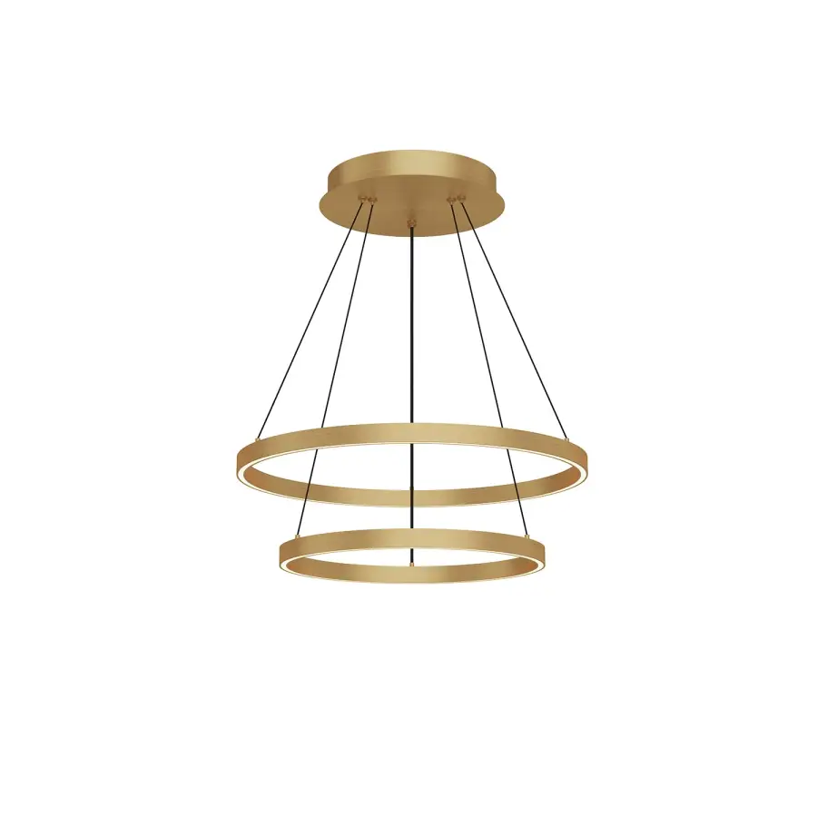 Cerchio 24" Two-Tier LED Chandelier - Image 9