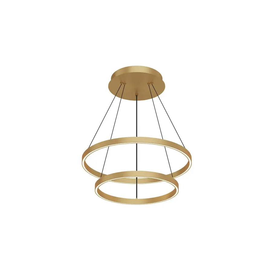 Cerchio 24" Two-Tier LED Chandelier - Image 10