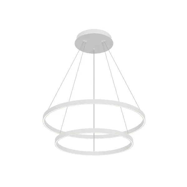 Striking Two-Tier Modern Chandelier with Integrated LED Technology - Image 11