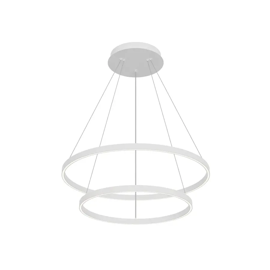 Striking Two-Tier Modern Chandelier with Integrated LED Technology - Image 11