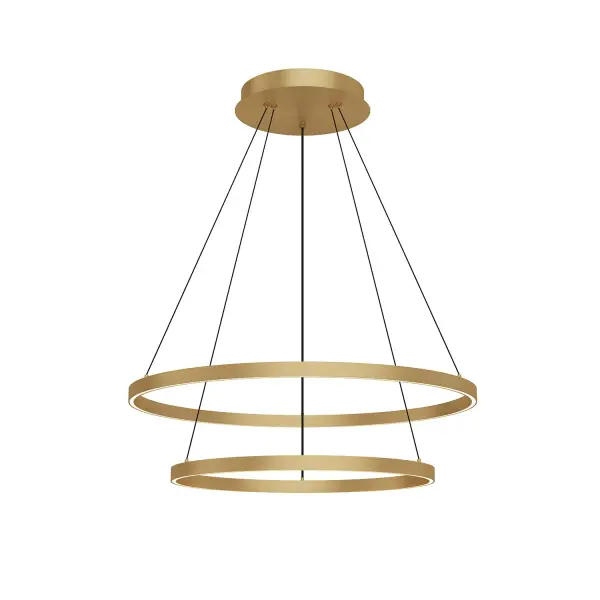 Striking Two-Tier Modern Chandelier with Integrated LED Technology - Image 12