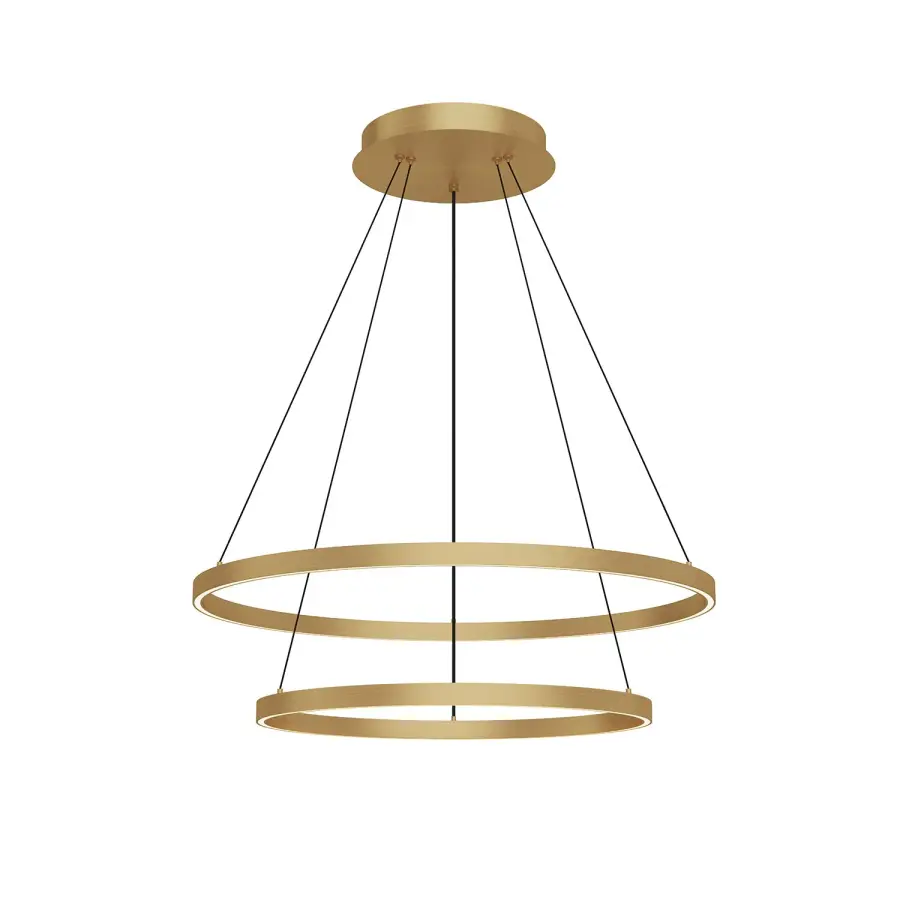 Striking Two-Tier Modern Chandelier with Integrated LED Technology - Image 12