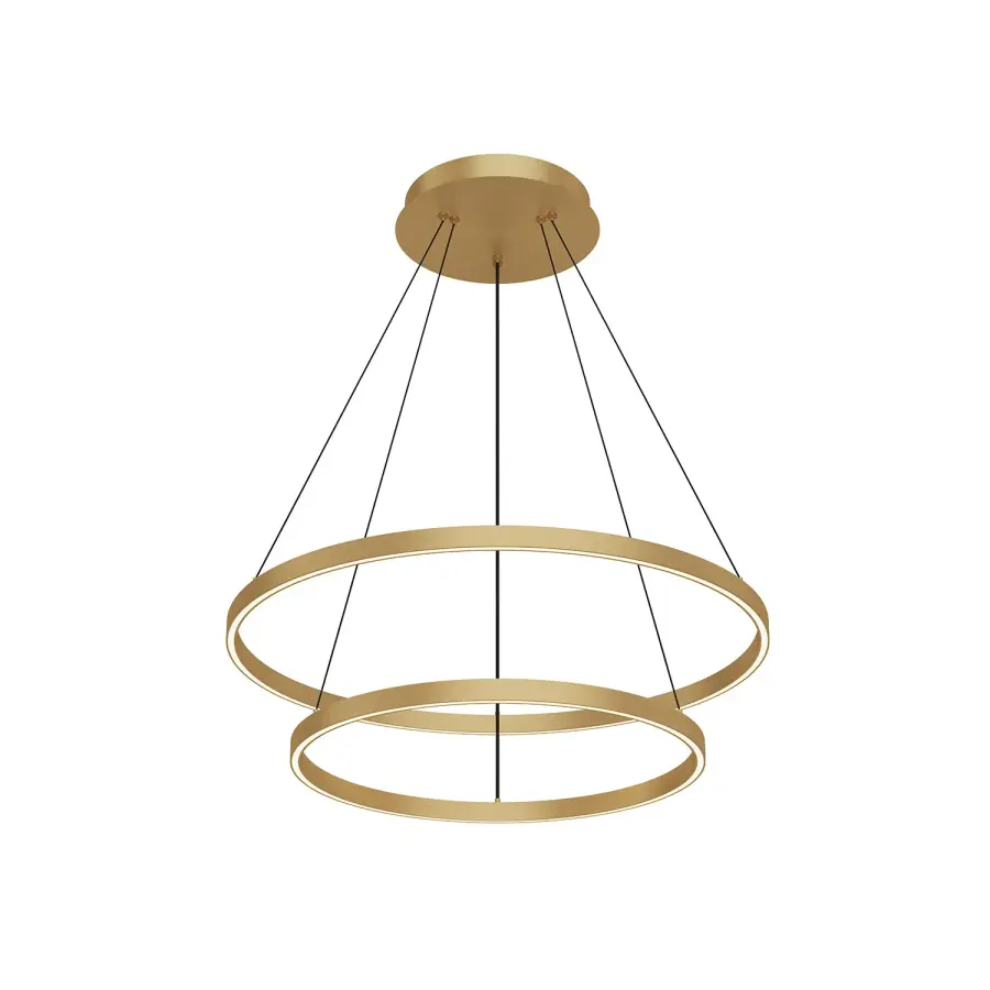 Striking Two-Tier Modern Chandelier with Integrated LED Technology - Image 13