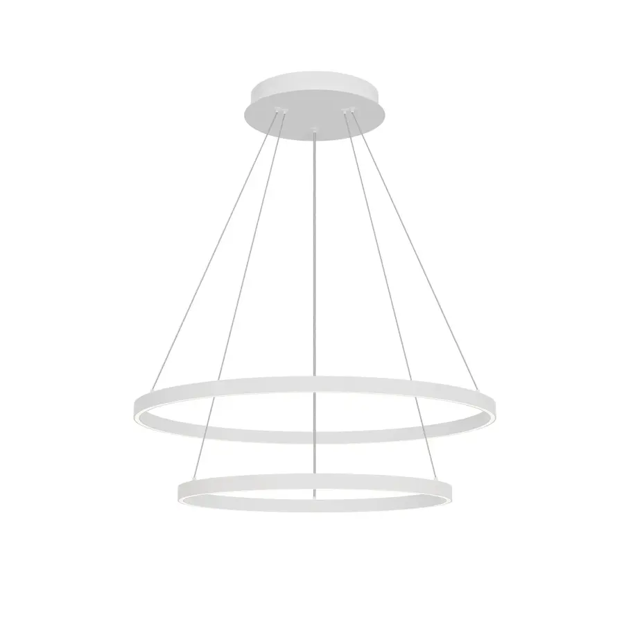 Striking Two-Tier Modern Chandelier with Integrated LED Technology - Image 10