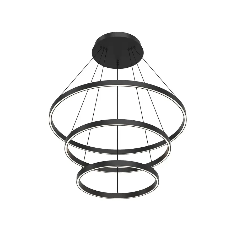 Striking Three-Tier Modern Chandelier with Integrated LED Technology - Image 6