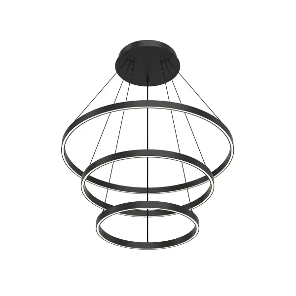 Striking Three-Tier Modern Chandelier with Integrated LED Technology - Image 8