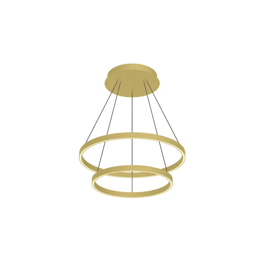 Cerchio 24" Two-Tier Up/Down Chandelier - Image 1
