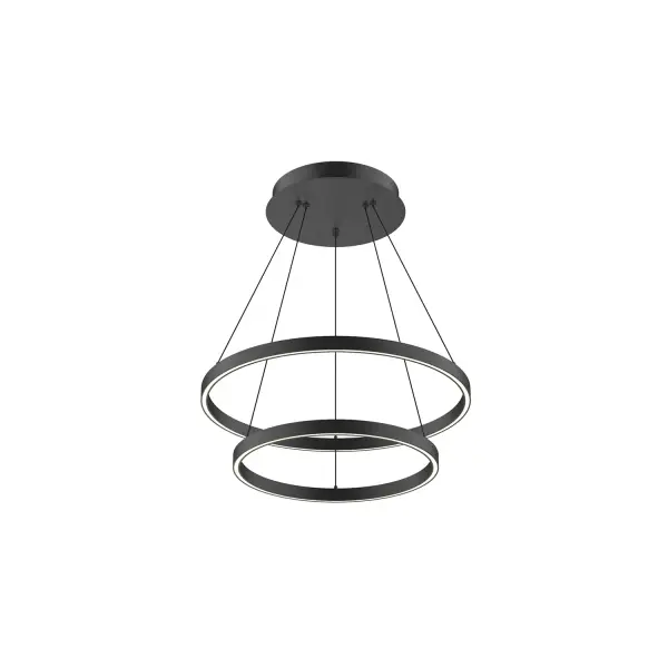 Cerchio 24" Two-Tier Up/Down Chandelier - Image 5