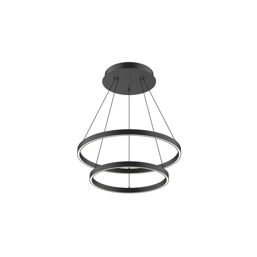 Cerchio 24" Two-Tier Up/Down Chandelier - Image 5