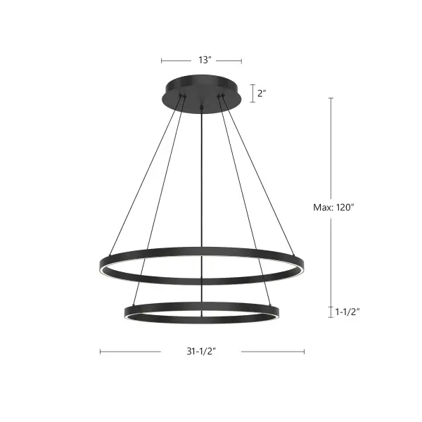 Striking Two-Tier Design with Warm Integrated LED Lighting - Image 12