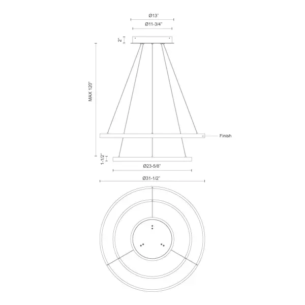 Striking Two-Tier Design with Warm Integrated LED Lighting - Image 13