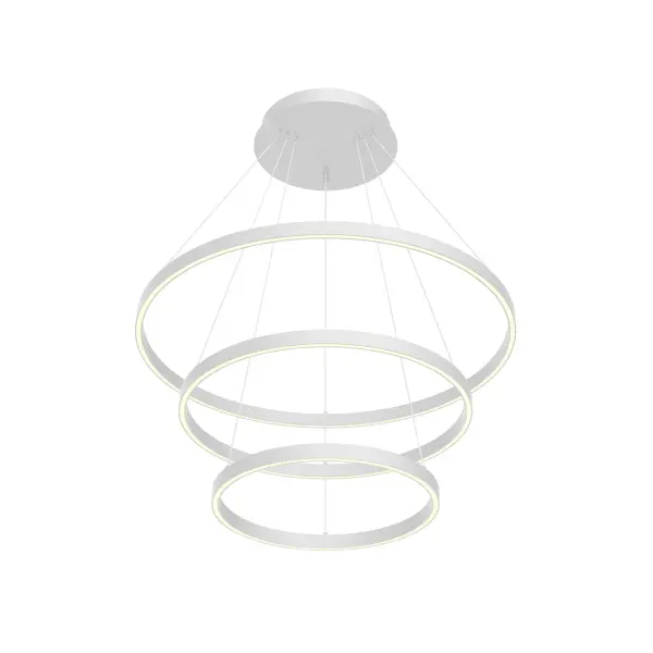 Striking Three-Tier Modern Chandelier with Warm Ambient Lighting - Image 7