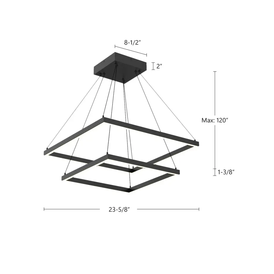 Piazza 24-Inch 2-Layer Chandelier - Image 11