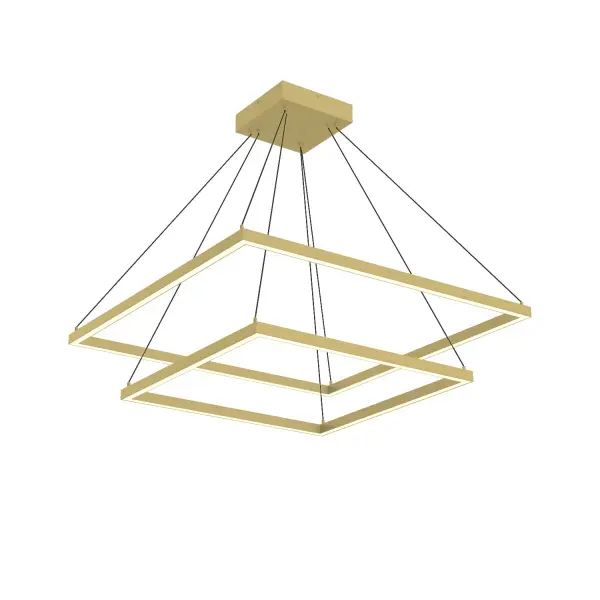 Sophisticated Two-Tier Linear Chandelier with Integrated LED - Image 7