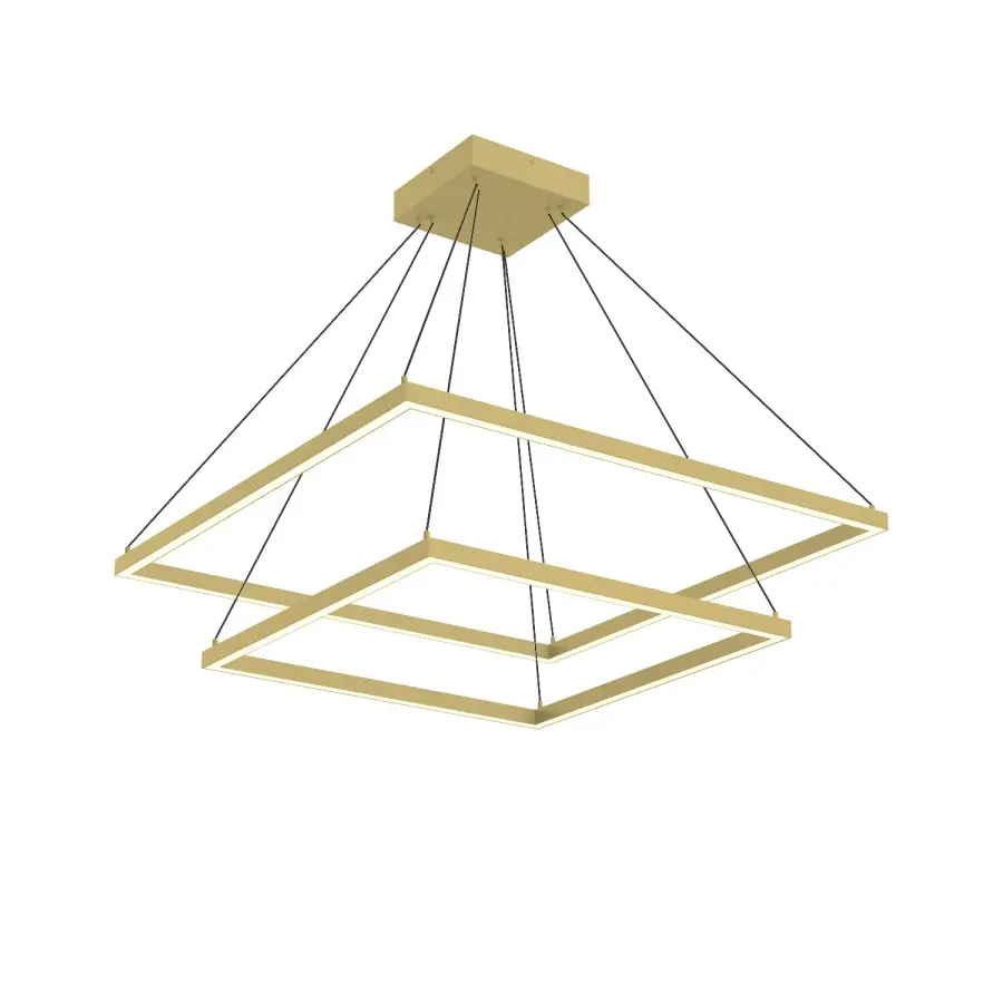 Sophisticated Two-Tier Linear Chandelier with Integrated LED - Image 7