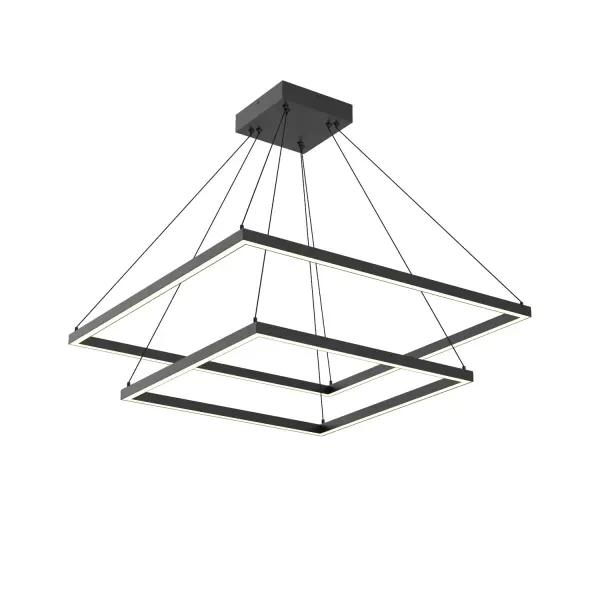 Sophisticated Two-Tier Linear Chandelier with Integrated LED - Image 8