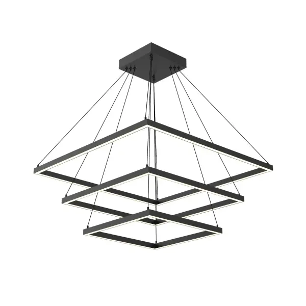 Piazza 32" 3-Layer Chandelier in Brushed Gold - Image 11
