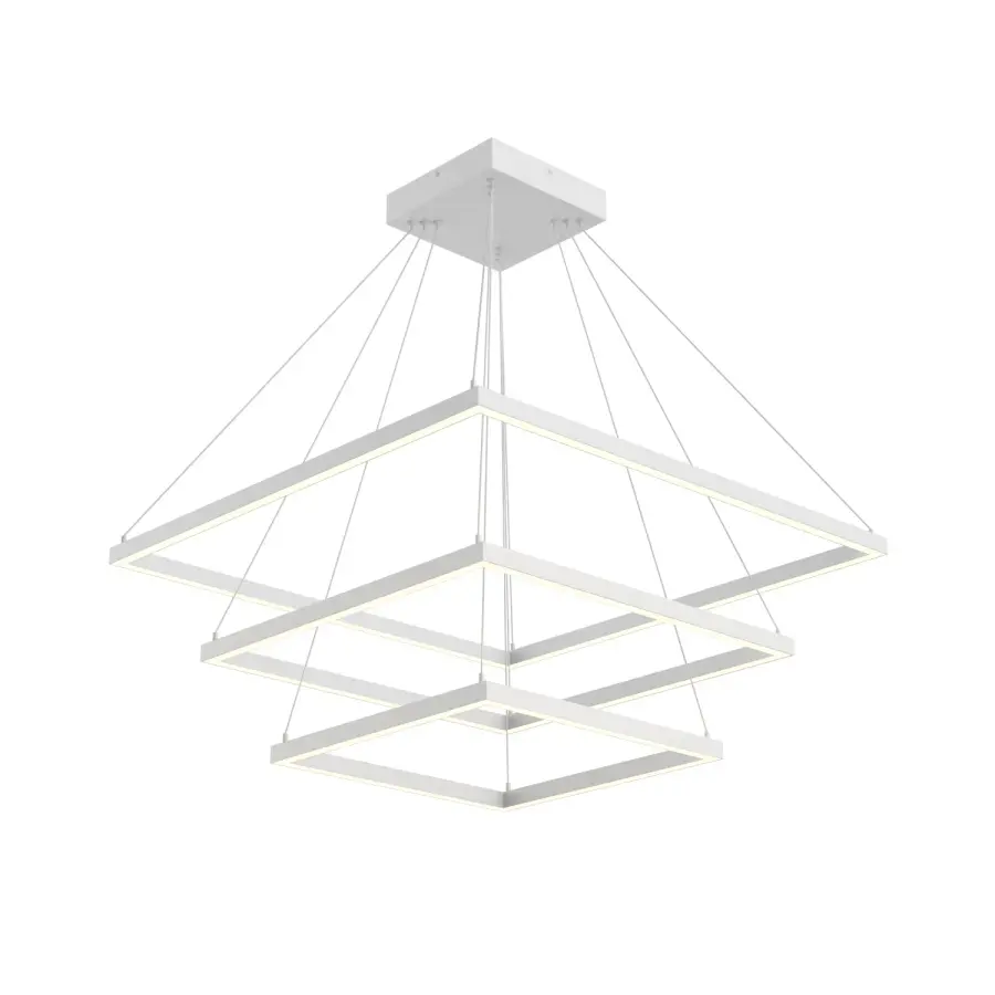 Piazza 32" 3-Layer Chandelier in Brushed Gold - Image 8
