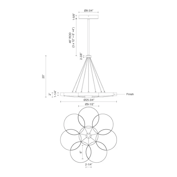 Maestro 26-Inch Chandelier - Image 10