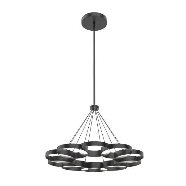 Maestro 33-Inch Chandelier in Matte Black - Image 3