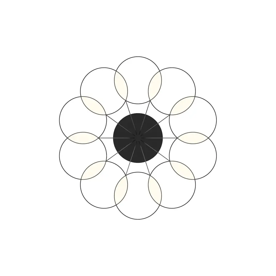 Maestro 33-Inch Chandelier in Matte Black - Image 4