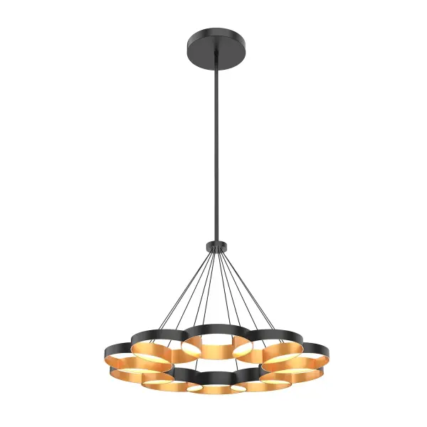 Maestro 33-Inch Chandelier in Matte Black - Image 6