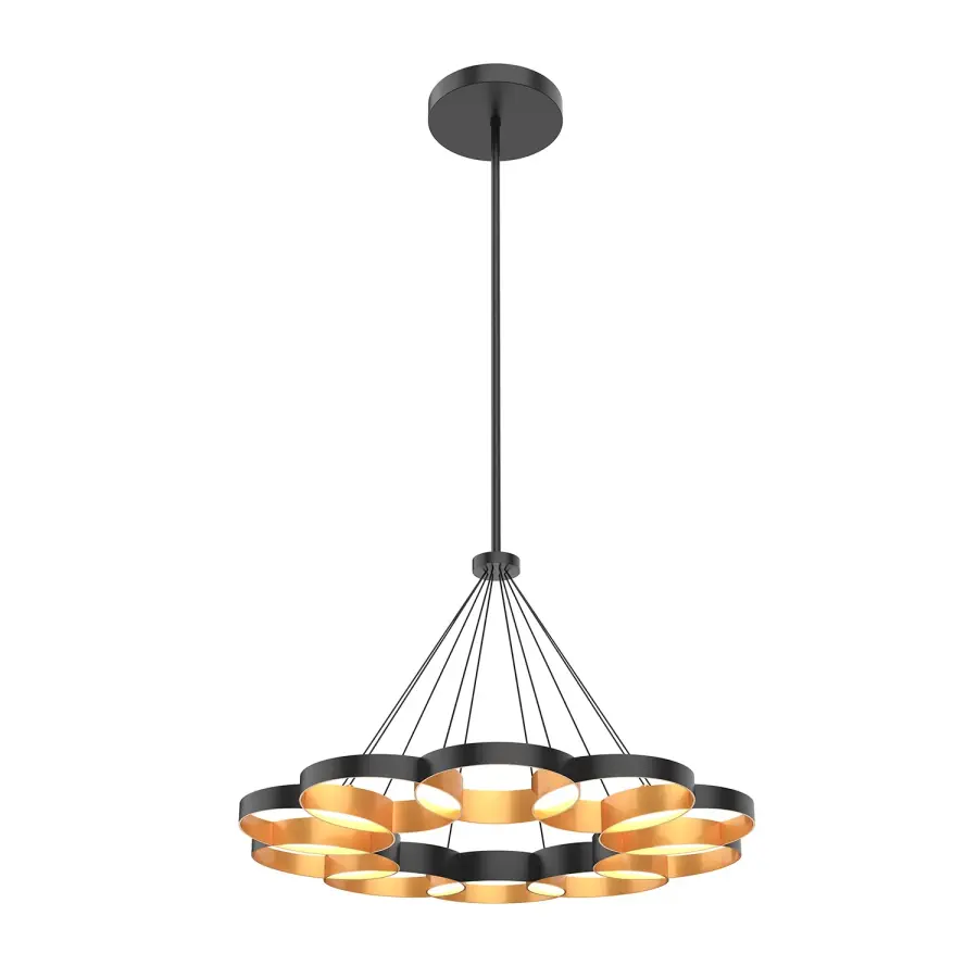 Maestro 33-Inch Chandelier in Matte Black - Image 6