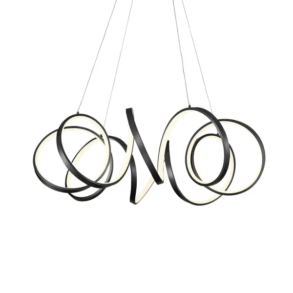 Sculptural Modern Chandelier with Continuous Helical Design - Image 6