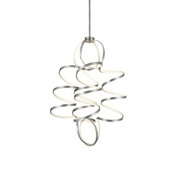 Sculptural Modern Chandelier with Continuous Helical Design - Image 7