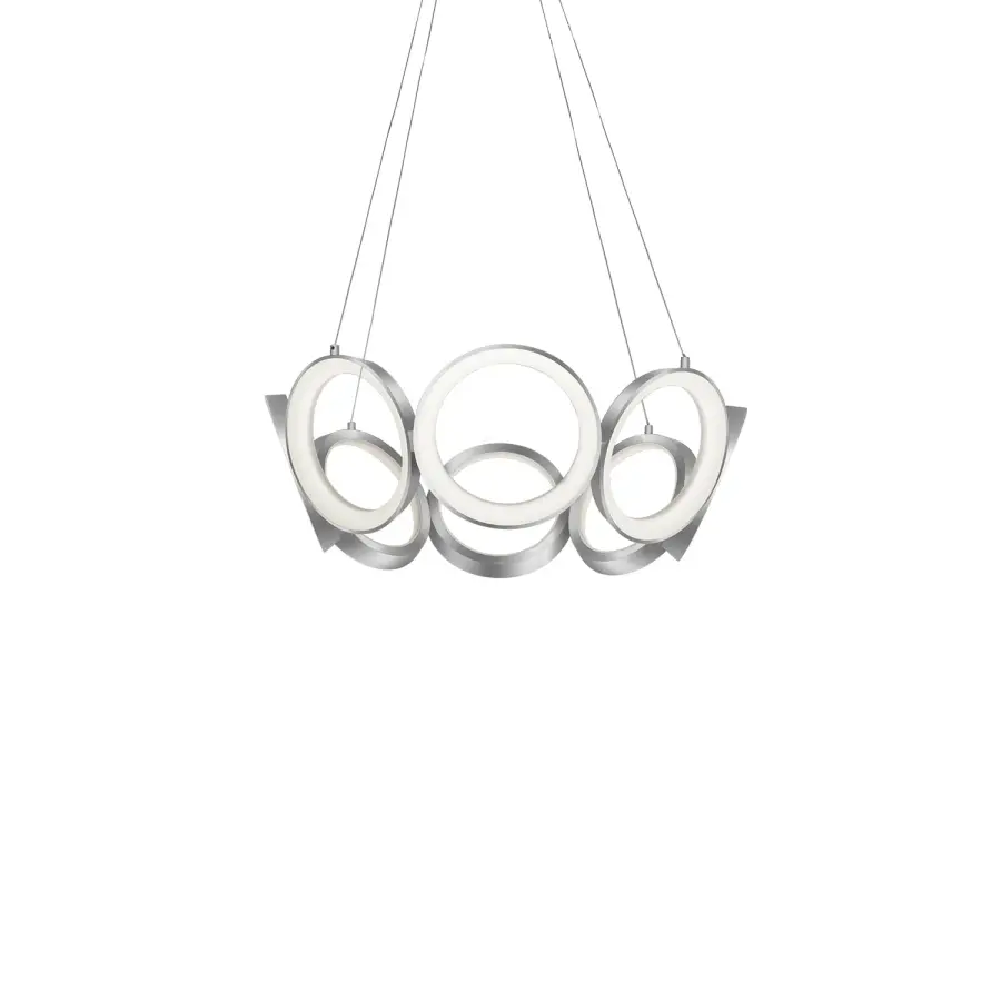 Sculptural Modern Chandelier with Integrated LED Technology - Image 5