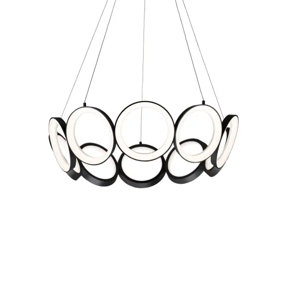 Modern Sculptural Chandelier with Integrated LED Technology - Image 7