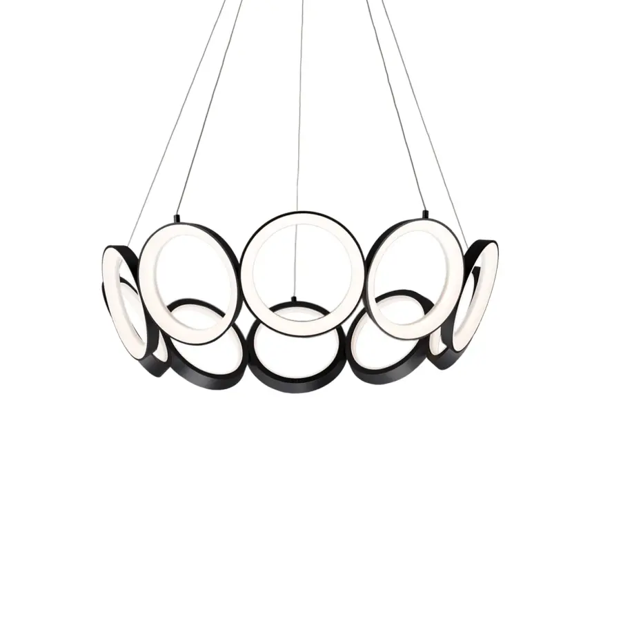 Modern Sculptural Chandelier with Integrated LED Technology - Image 7