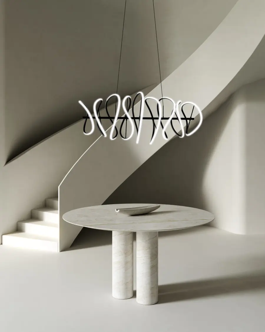 Sculptural LED Chandelier Makes a Bold Contemporary Statement - Image 2