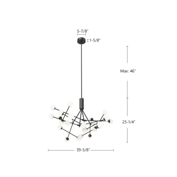 Striking Geometric Statement Piece with Adjustable Opal Globes - Image 7