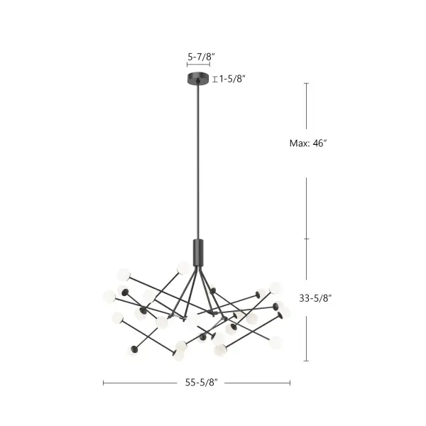 Striking Geometric Statement Piece with Adjustable Globe Configuration - Image 7