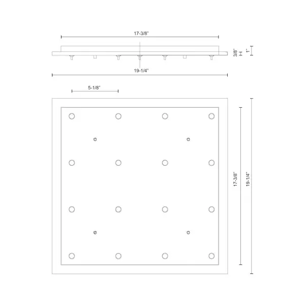 Canopy 19" LED Multi-Pendant Canopy - Image 8